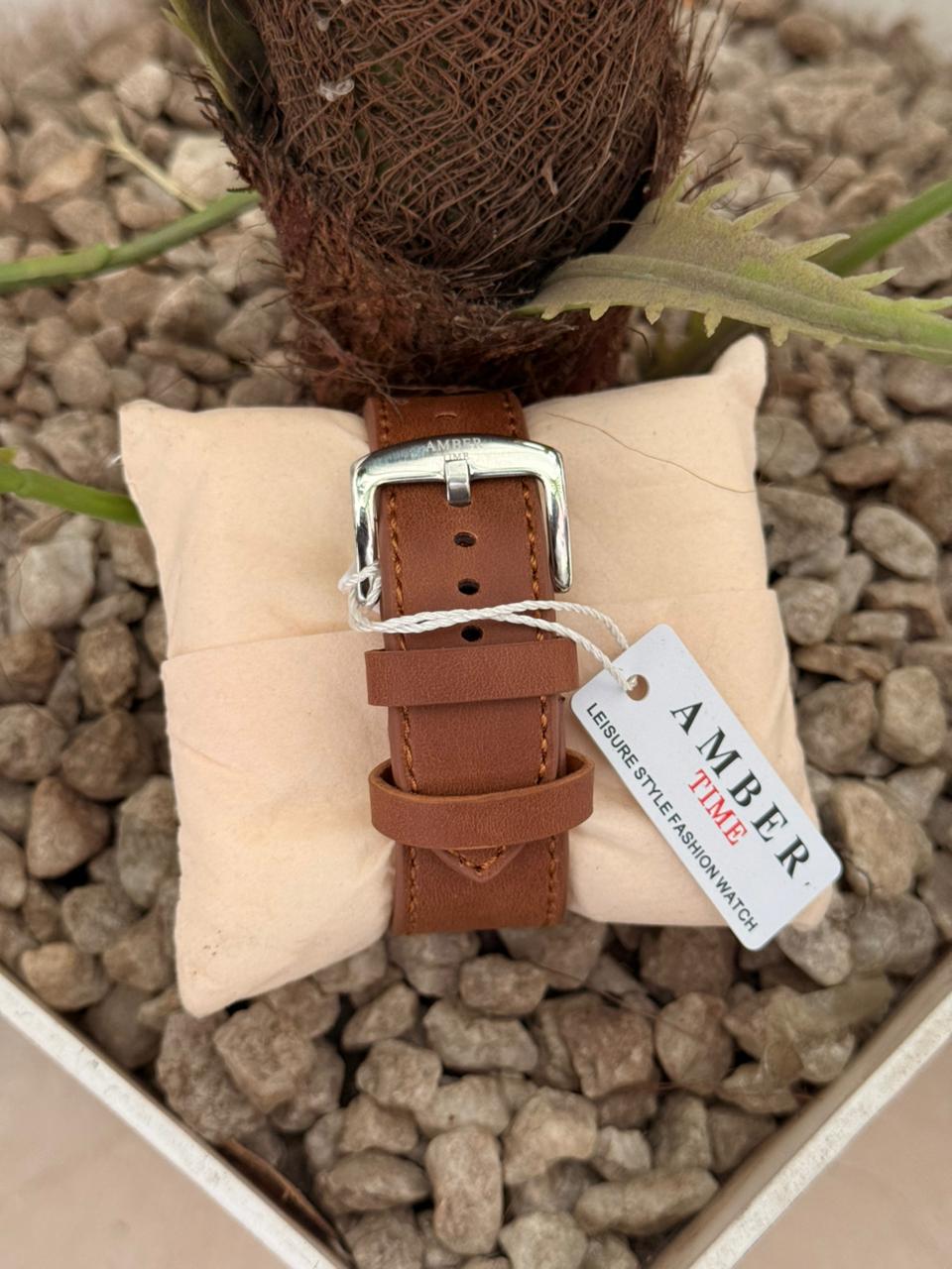 Ambertime Men Watch AB 01– Classic Leather Luxury Watch for Men