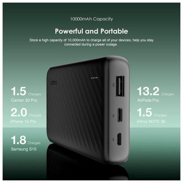 oraimo Slice Link 10000mAh 12W Power Bank