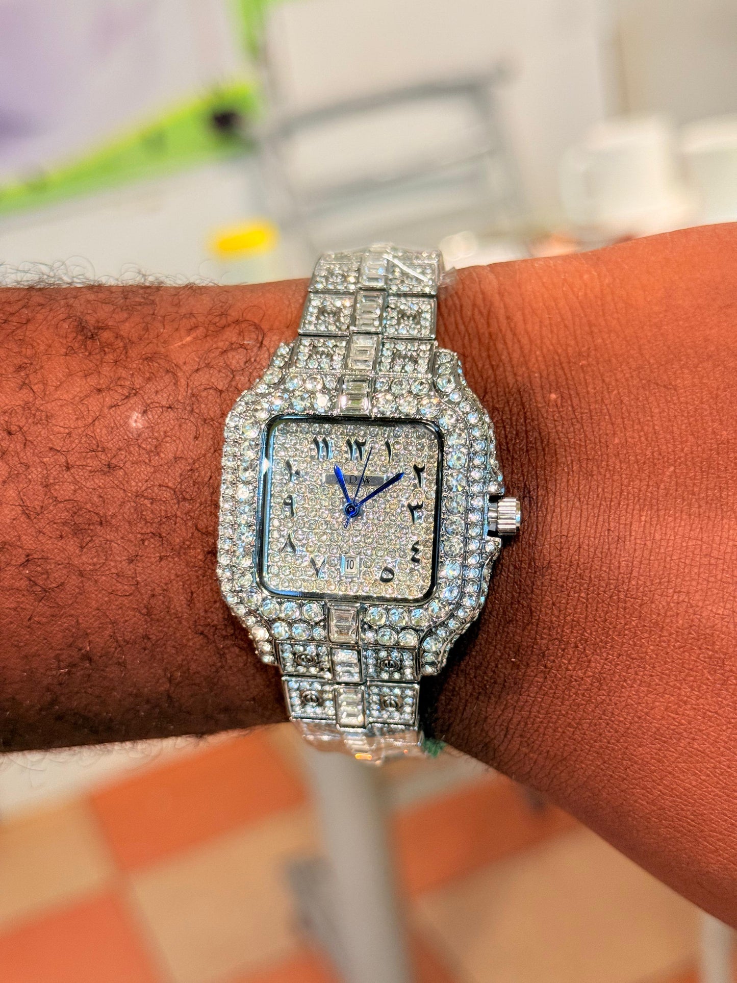 . Iced Chrono-Style Watch – Premium Streetwear Accessory