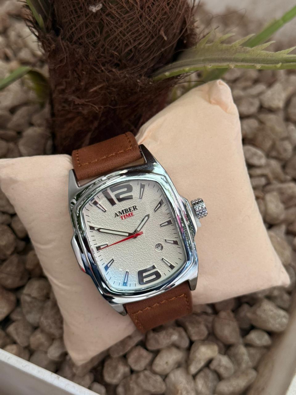 Ambertime Men Watch AB 01– Classic Leather Luxury Watch for Men