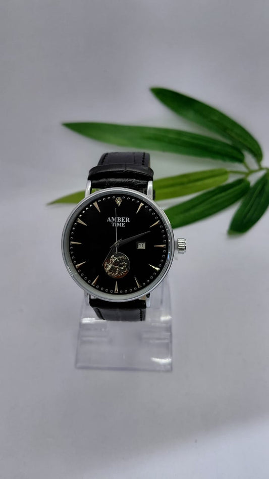 Amber Time Watch - Black