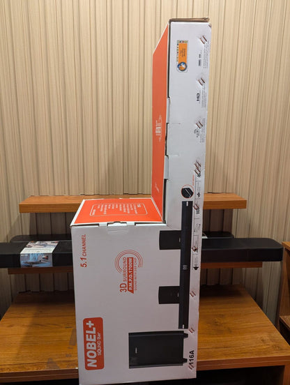 Nobel Plus Soundbar 116A 5.1 Channel 3D Surround 17,000W PMPO Wireless subwoofer