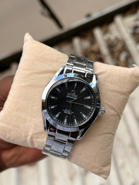 Omega Style Gold Stainless Steel Watch OM 02 – Luxury Men Fashion Watch