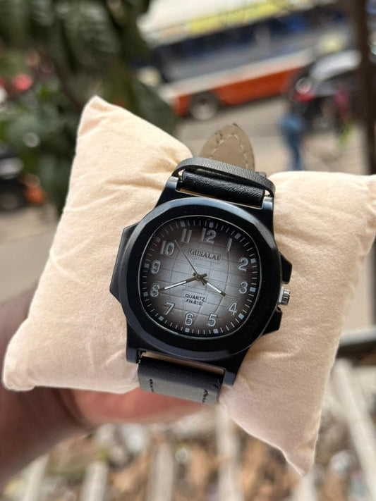 gusalai classy men leather watch GL02
